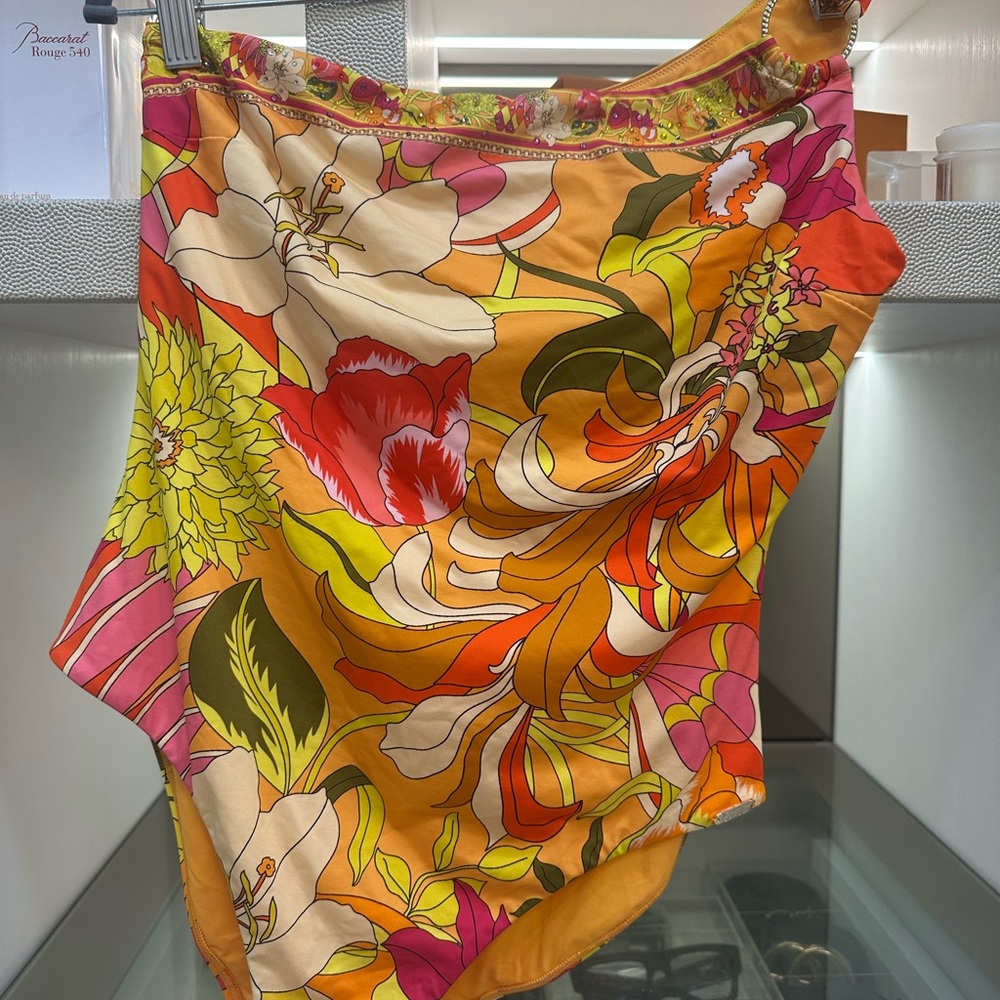 Camilla Multicolor Floral One Piece Swimsuit Size Medium - Picture 15 of 16
